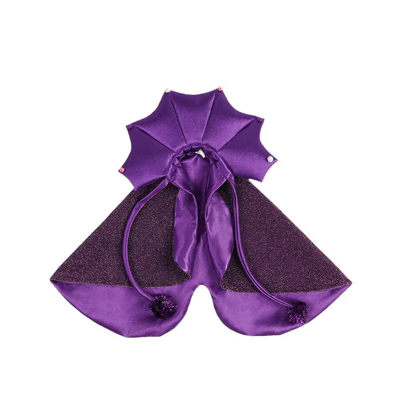 Purple Star Witch Cloak Halloween Pet Costume
