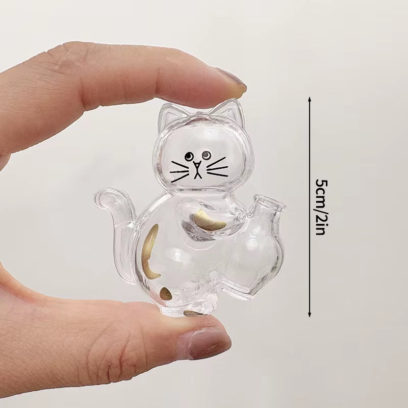 Cat Hair Storage Fridge Magnets Cat Whisker Holder Cat Hair Collection Fridge Magnets Pet Fur Keepsake Capsule DIY Souvenirs