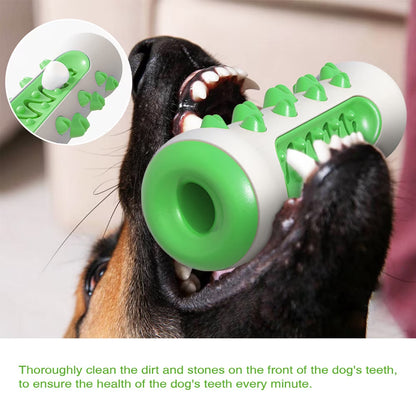 Rubber Dog Molar Toothbrush Toys Chew Cleaning Teeth Safe Puppy Dental Care Soft Pet Cleaning Toy Supplies Pet Accessories Green