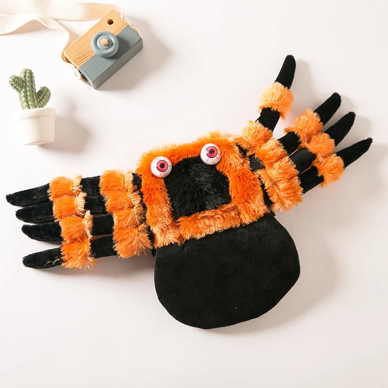 Halloween Red-Eyed Spider Pet Costume | Lightweight Harness-Style Transformation Outfit for Cats & Small Dogs