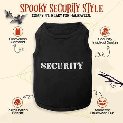 Dog Halloween Costume - Security Halloween Shirt for Dogs