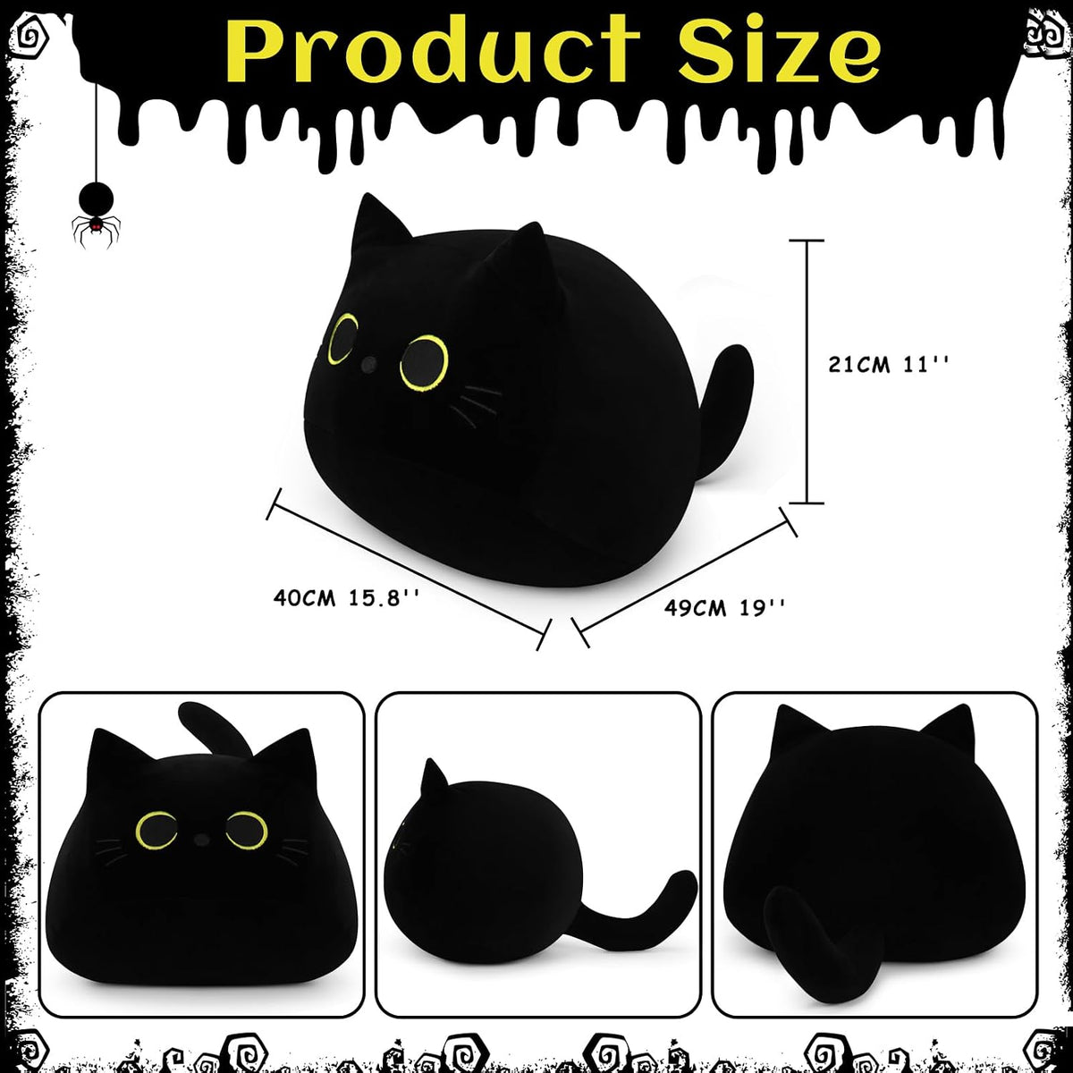 Giant Black Cat Plush Toy 19 inch Halloween