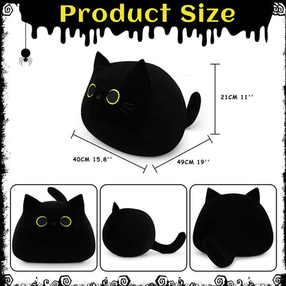 Giant Black Cat Plush Toy 19 inch Halloween