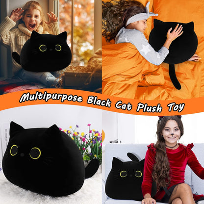 Giant Black Cat Plush Toy 19 inch Halloween