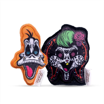 Halloween Daffy and Lola Dog Toy Set, 2 Pk