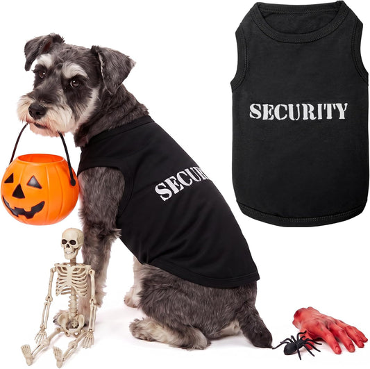 Dog Halloween Costume - Security Halloween Shirt for Dogs