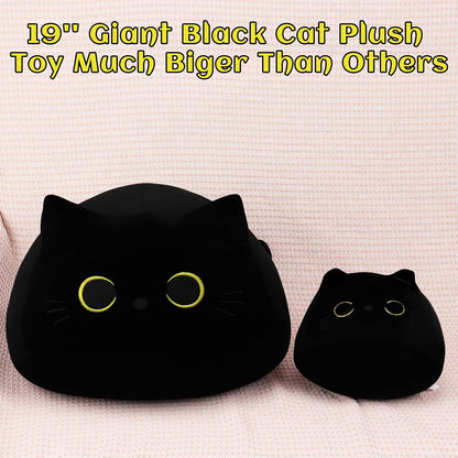 Giant Black Cat Plush Toy 19 inch Halloween