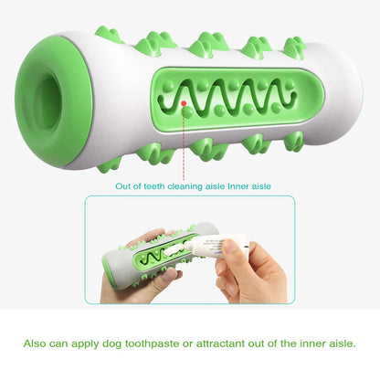 Rubber Dog Molar Toothbrush Toys Chew Cleaning Teeth Safe Puppy Dental Care Soft Pet Cleaning Toy Supplies Pet Accessories Green