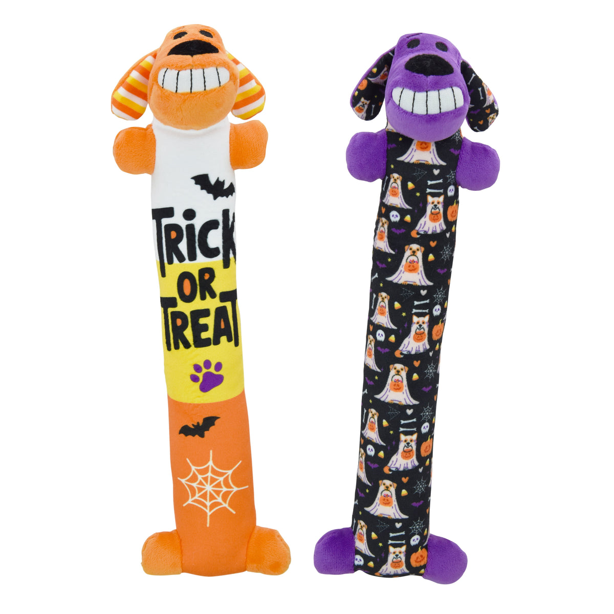 Halloween 12” Smiling Dog 2Pc Dog Toy Value Pack