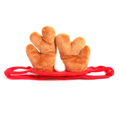 Holiday Santa Hat & Scarf Pet Costume Set | Festive Winter Cosplay for Cats & Small Dogs