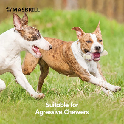 Dog Toys for Aggressive Chewers, Indestructible Durable Dog Chew Toys, Non-Toxic Food Grade Nylon Dog Bone Toy Reduces Boredom, for Small Medium and Large Breed