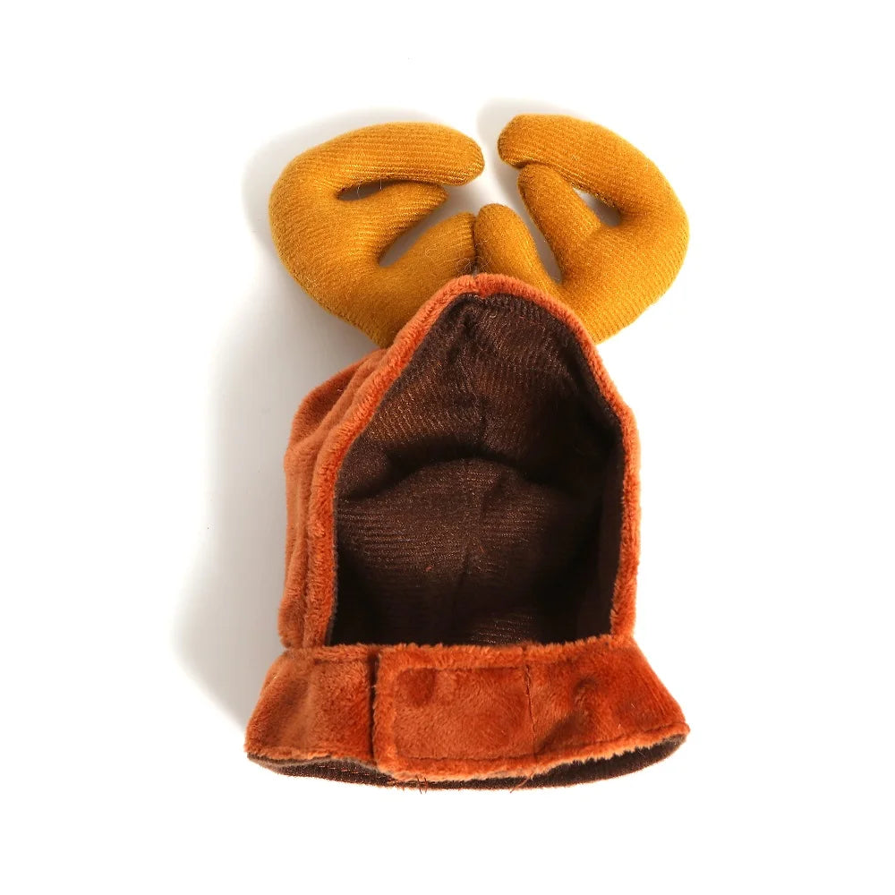 Holiday Santa Hat & Scarf Pet Costume Set | Festive Winter Cosplay for Cats & Small Dogs