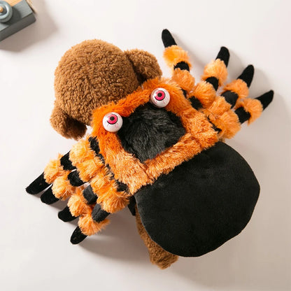 Halloween Red-Eyed Spider Pet Costume | Lightweight Harness-Style Transformation Outfit for Cats & Small Dogs