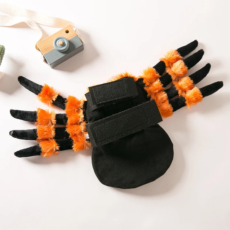 Halloween Red-Eyed Spider Pet Costume | Lightweight Harness-Style Transformation Outfit for Cats & Small Dogs