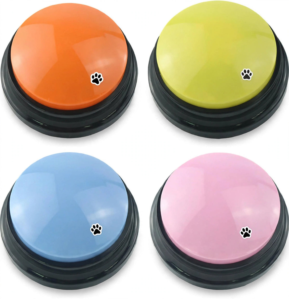 Recordable dog talking buttons, 4-pack