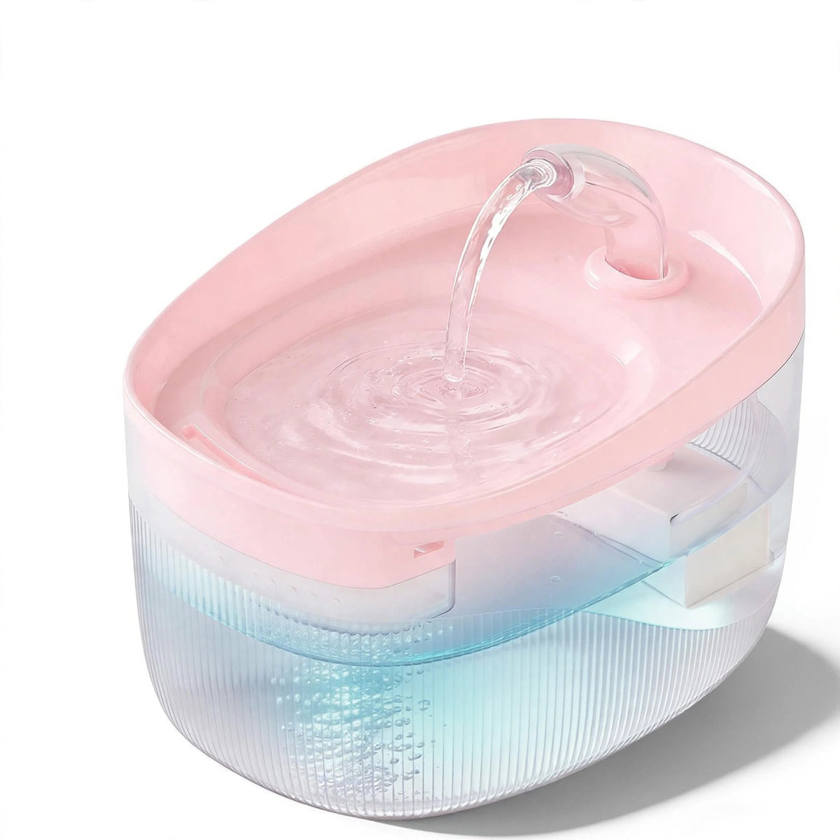 Automatic pet water fountain, 2.2L, pink