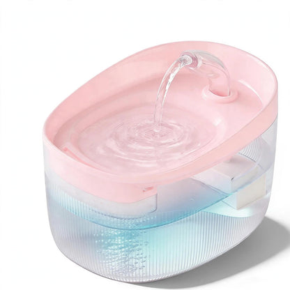 Automatic pet water fountain, 2.2L, pink