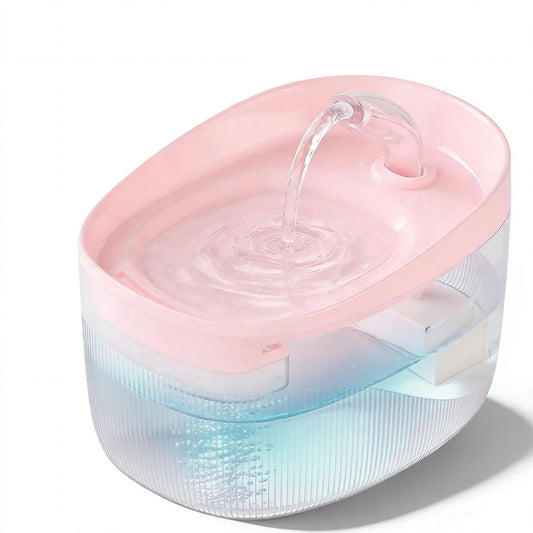 Automatic pet water fountain, 2.2L, pink