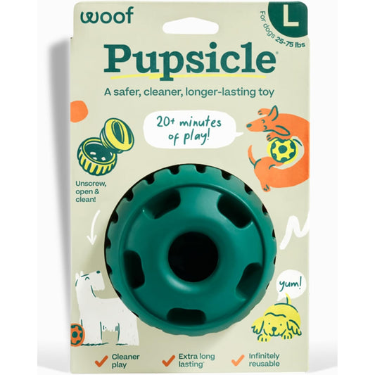 WOOF Pupsicle Interactive Dog Ball Toy - Large (Green)